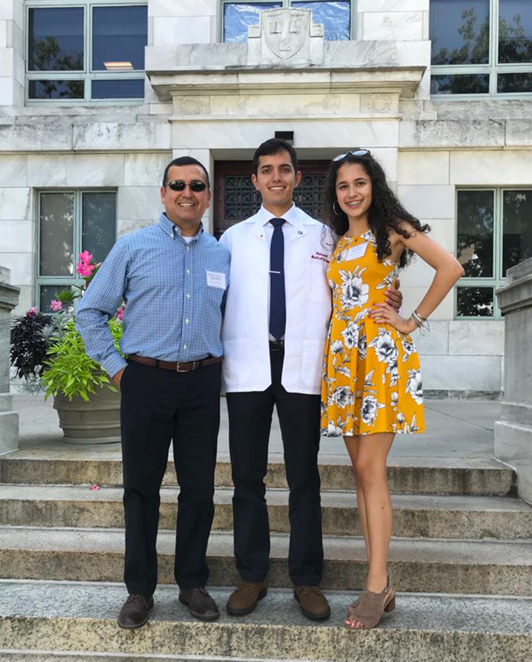 Michael Cevallos with family