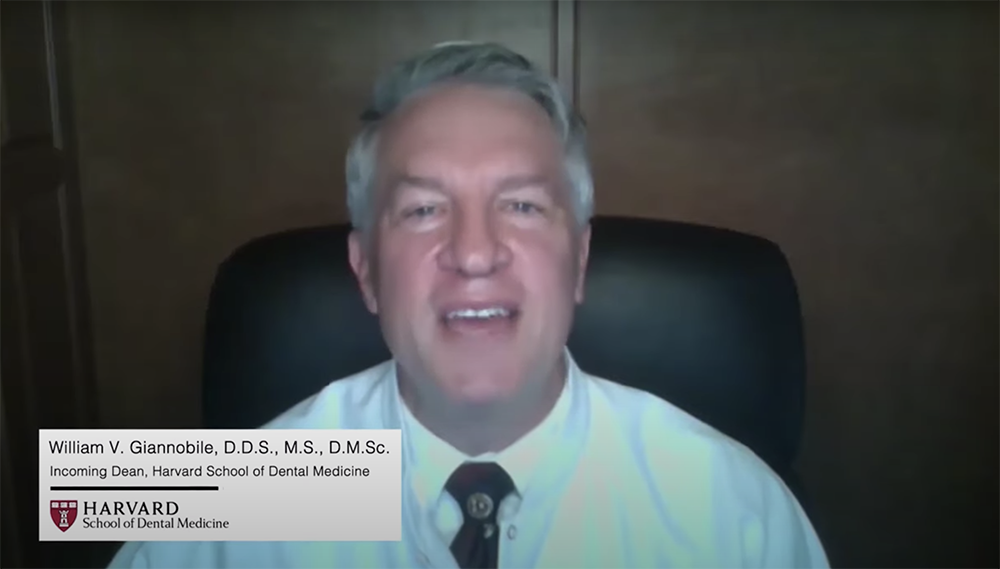 Dean Giannobile screenshot of Zoom remarks
