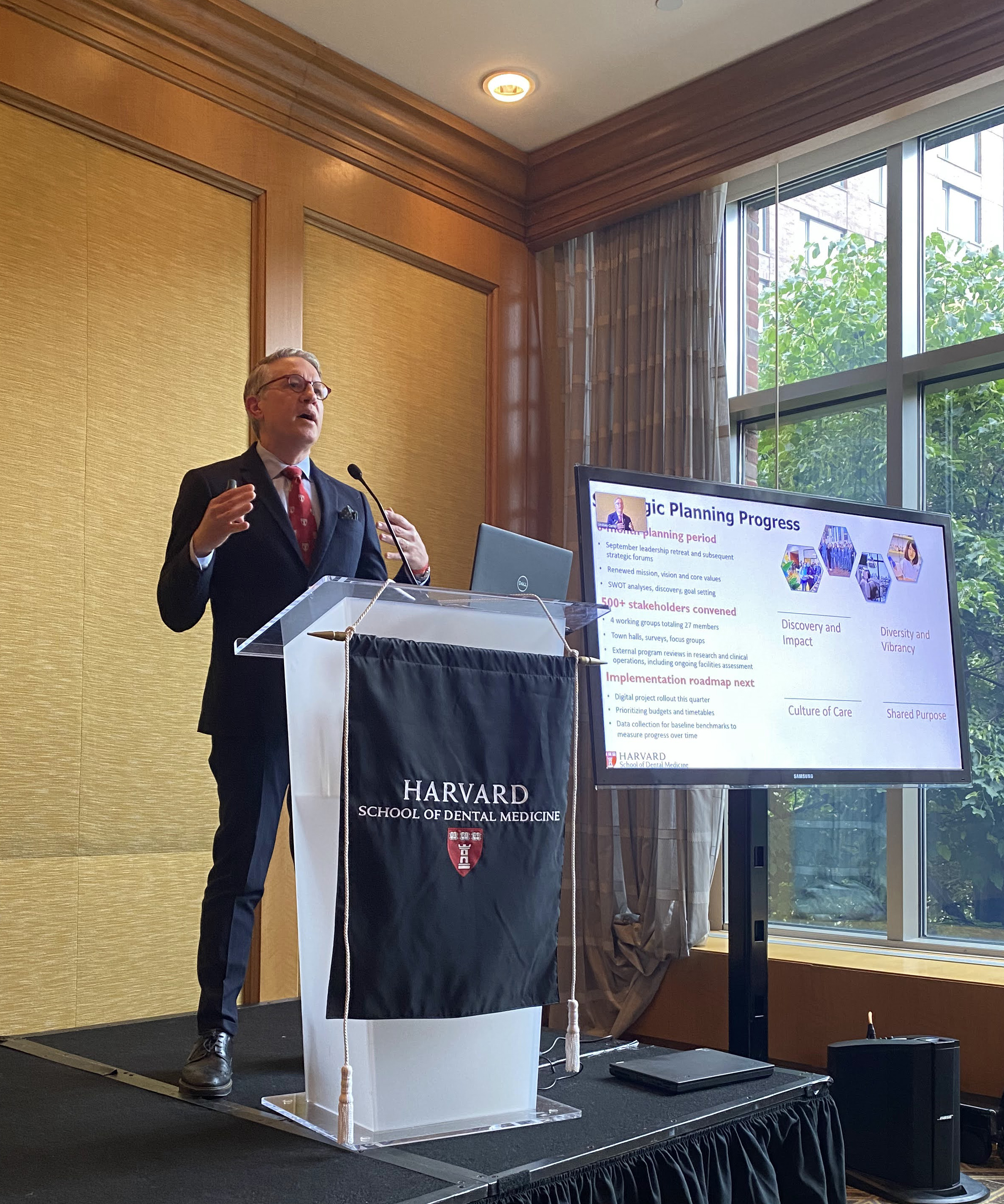 Dean Giannobile speaking at podium