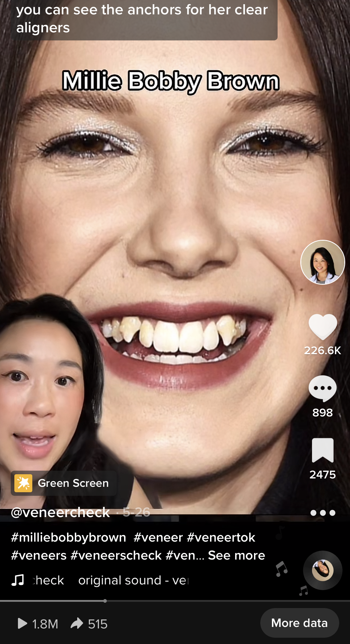 Screenshot of a TikTok video