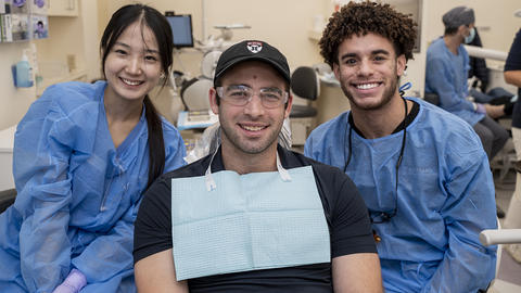 dental students with veteran