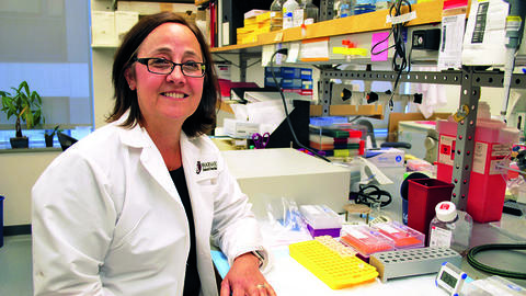 Dr. Gori in lab