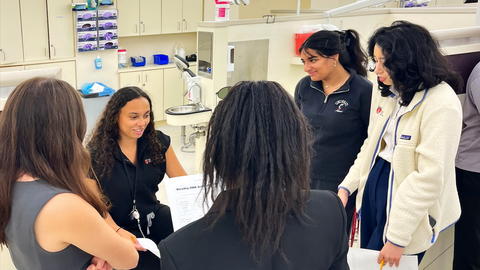 Students in clinic
