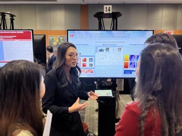 Person presenting research