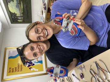 Two ortho students