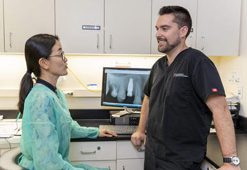 Drs. Jelicich and Kim in the clinic