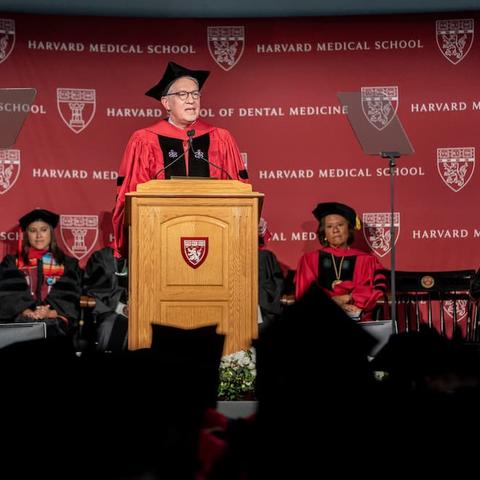Dean Giannobile at the podium