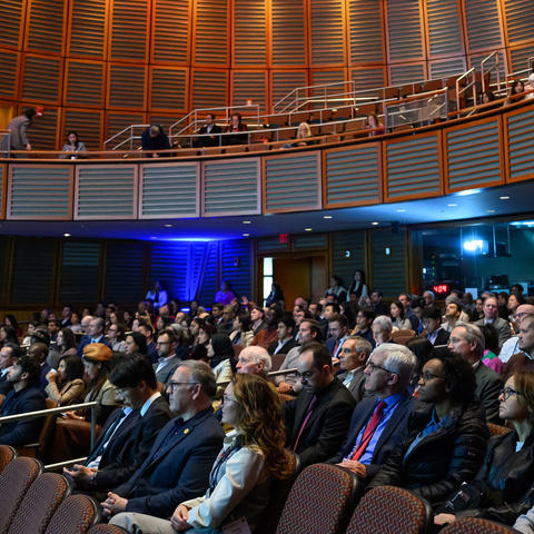 participants sitting an auditorium