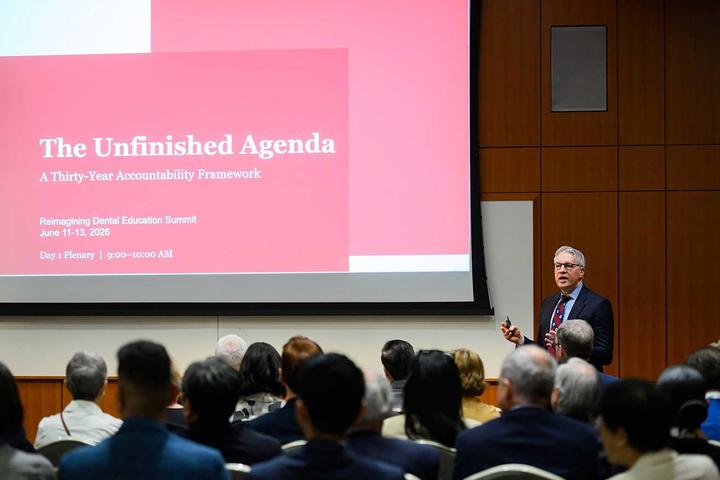 Dean Giannobile addressing the audience