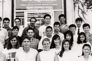 Black and white yearbook photo 
