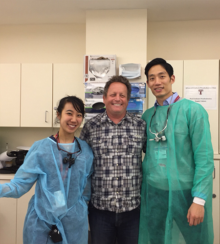 Keith Kyle with Drs. Eugenia Chan and Jason Lee 