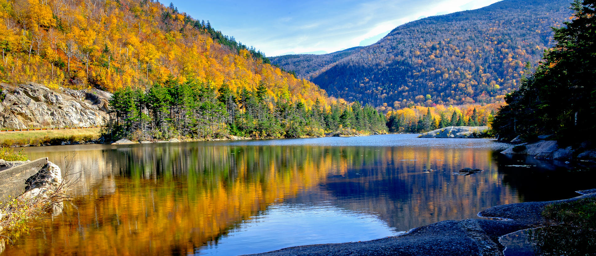 mountains and lake
