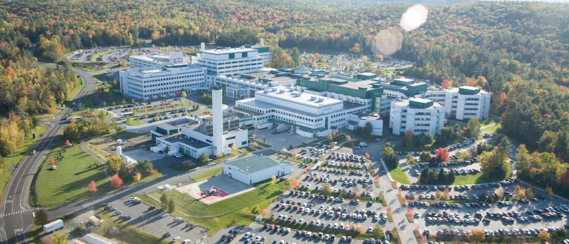 aerial view of Dartmouth Hitchcock