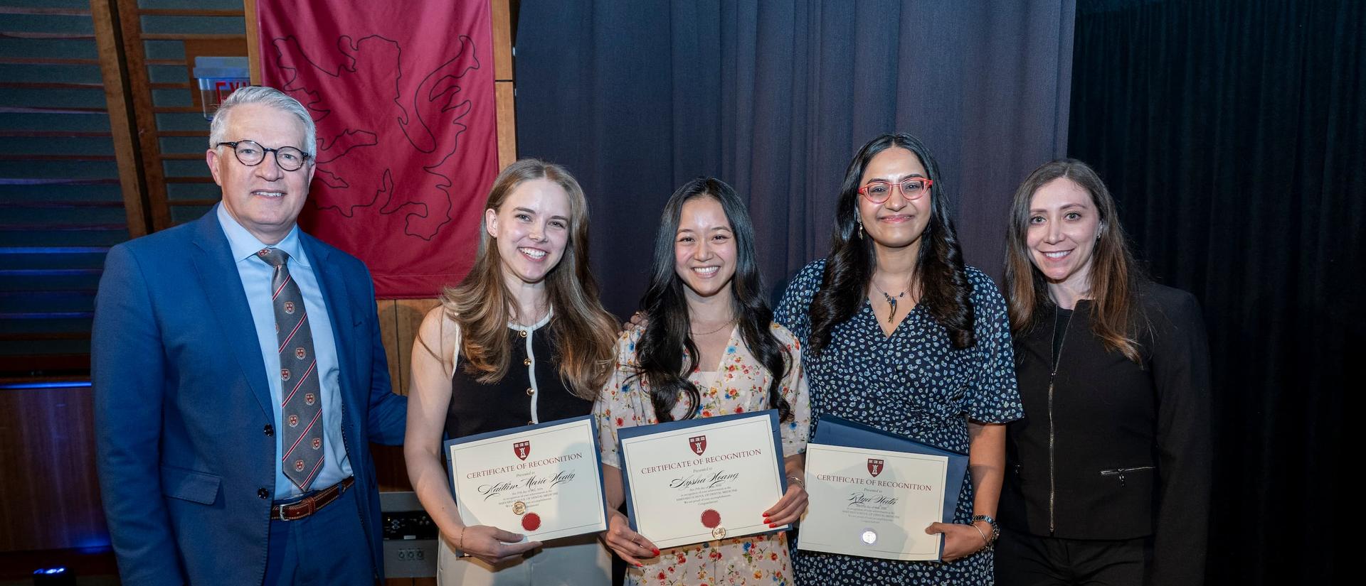 group photo at awards ceremony